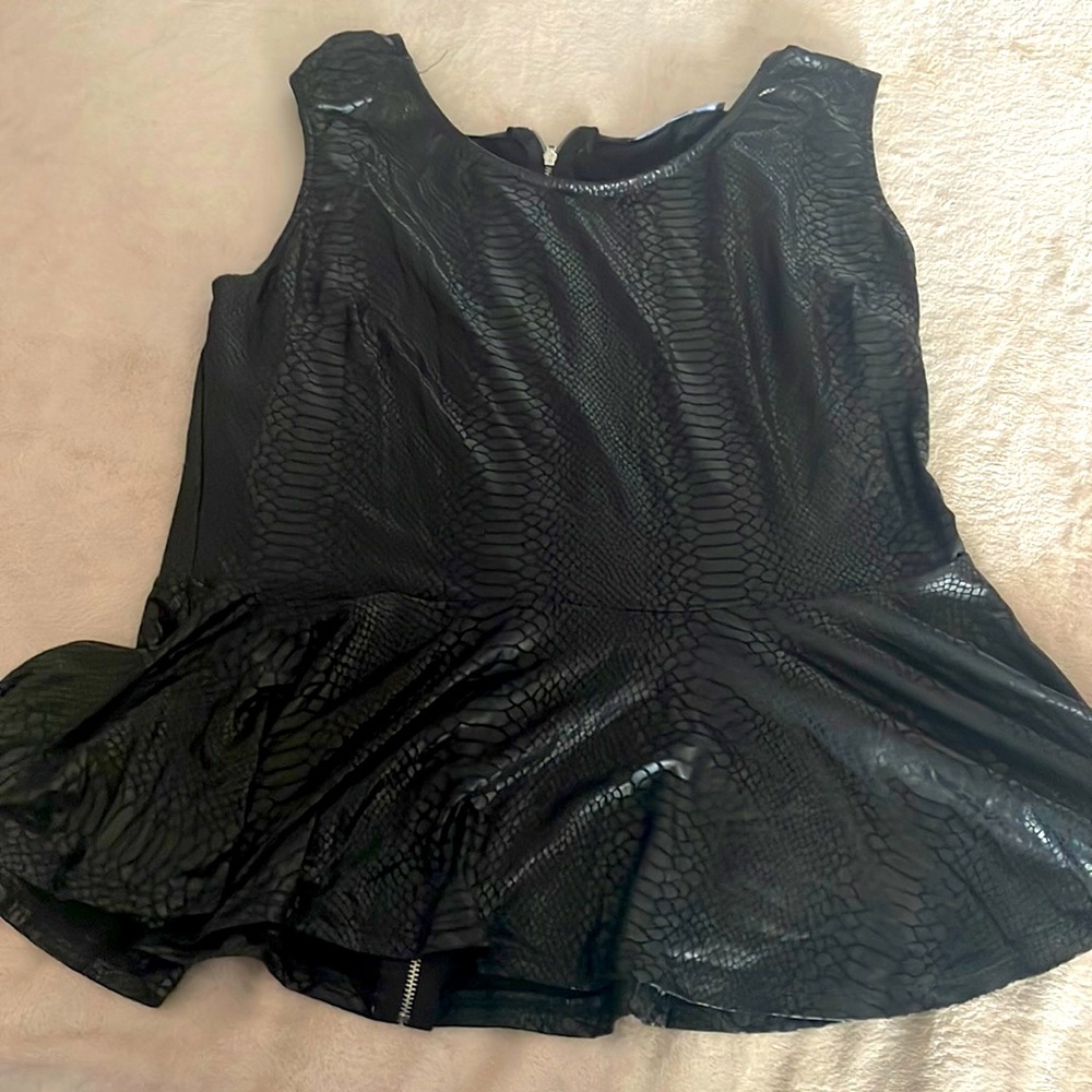 Black croc top